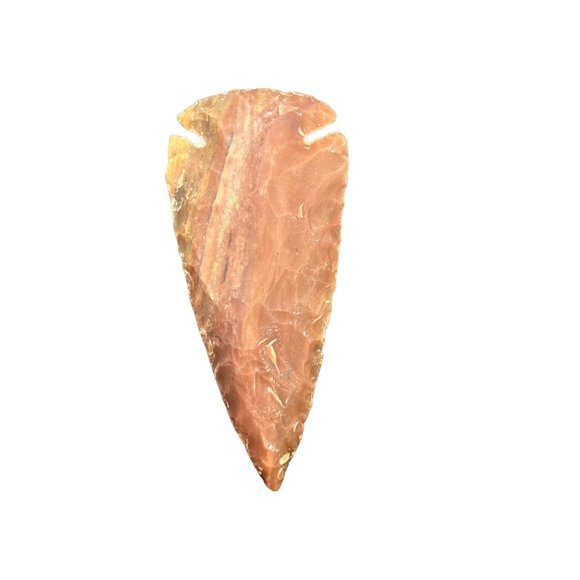 Flint Spearhead Head Point Knife Blade Arrowhead Stone Collectible - Picture 2 of 7